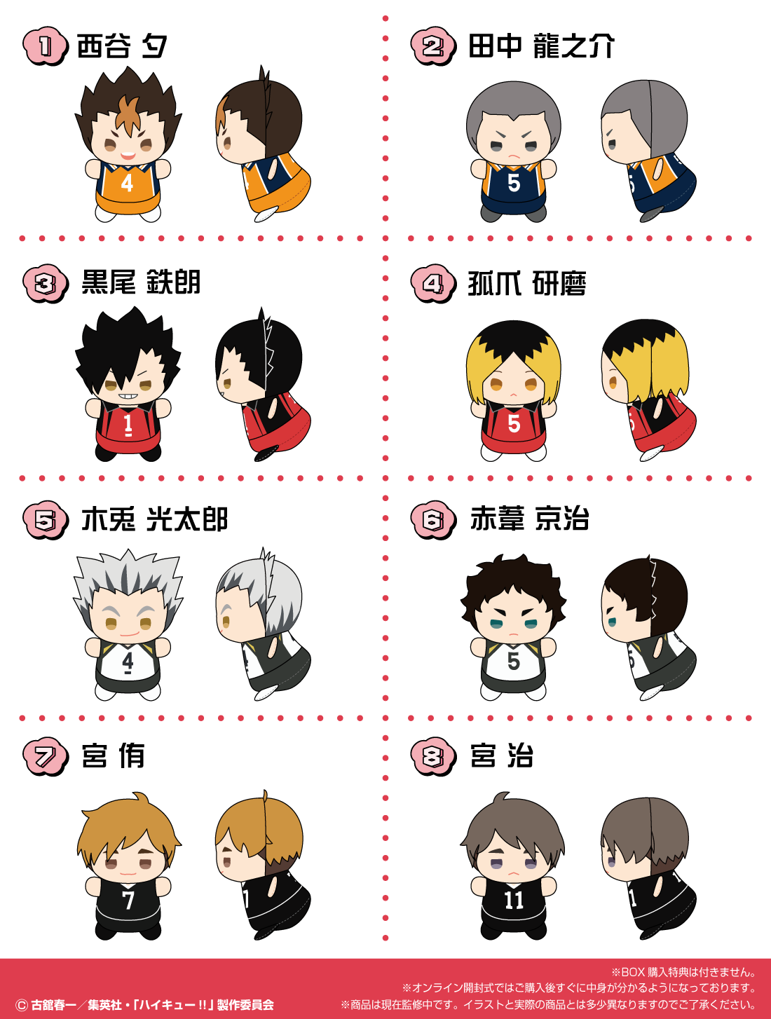 もちもちマスコットたっち ハイキュー vol.2の紹介画像