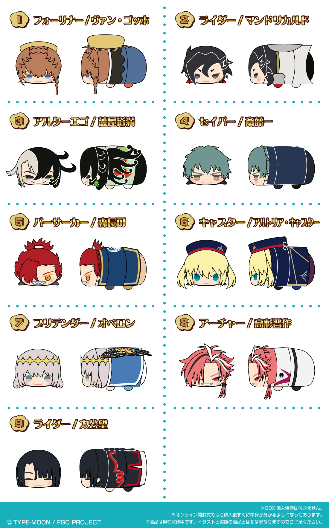 もちもちマスコット Fate/Grand Order 復刻版3の紹介画像